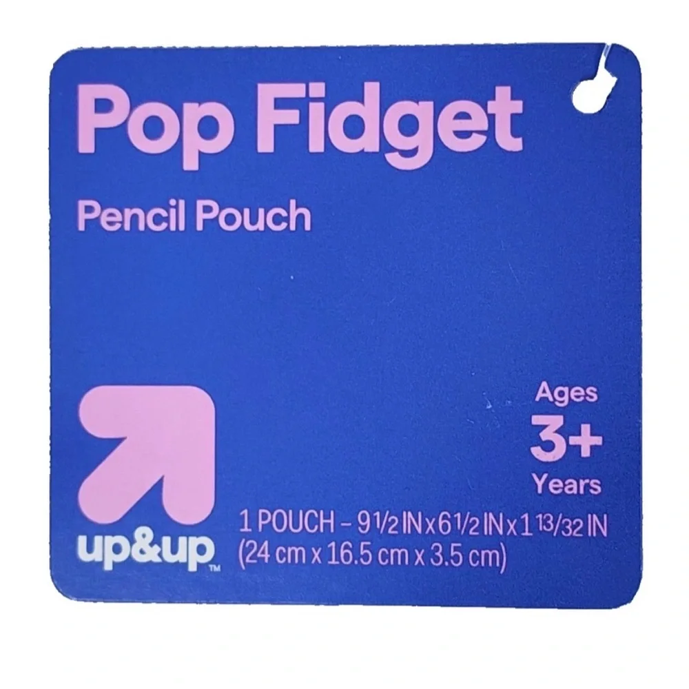 Pop Fidget Bubble Pop Pencil Pouch Butterfly  New with Tag